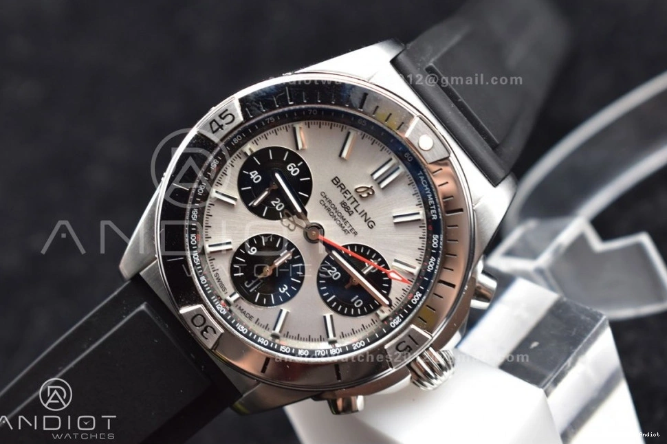 SS L-Silver 43mm LE 1:1 Blk Version BLS Chrono A7750 Best Navitimer B01 0314